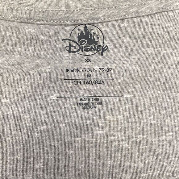 Disney T Shirt Little Mermaid Womens Short Sleeve Grey Ariel Shells Size XS READ - Picture 5 of 6